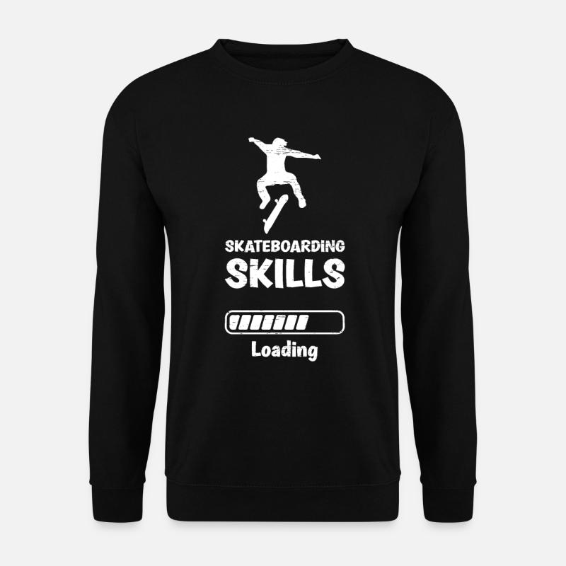 Skateboarding Skills Loading - Unisex Pullover - Schwarz