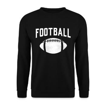 American Football Gift Kids Football Player - Unisex Sweatshirt - black - Front - Alina (178cm) & Michal (187cm)