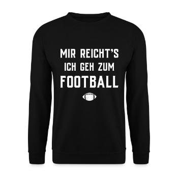 American Football Gift Kids Football Player - Unisex Sweatshirt - black - Front - Alina (178cm) & Michal (187cm)