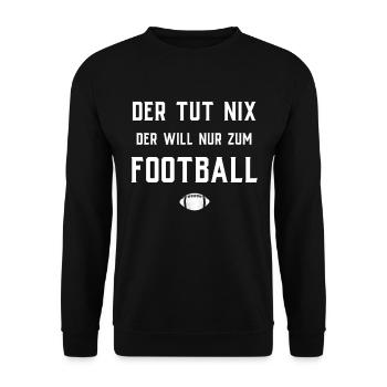 American Football Gift Kids Football Player - Unisex Sweatshirt - black - Front - Alina (178cm) & Michal (187cm)