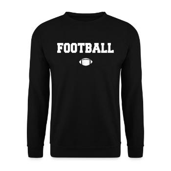 American Football Geschenk Kinder Footballspieler - Unisex Pullover - Schwarz - Vorne - Alina (178cm) & Michal (187cm)
