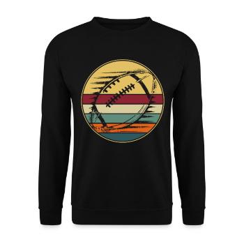 American Football Gift Kids Football Player - Unisex Sweatshirt - black - Front - Alina (178cm) & Michal (187cm)
