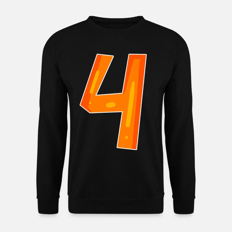 4 orange - Unisex Sweatshirt - black
