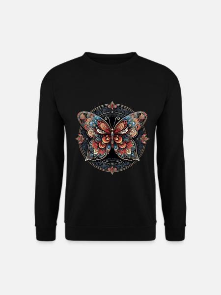 Opulent Butterfly - Unisex Pullover - Schwarz