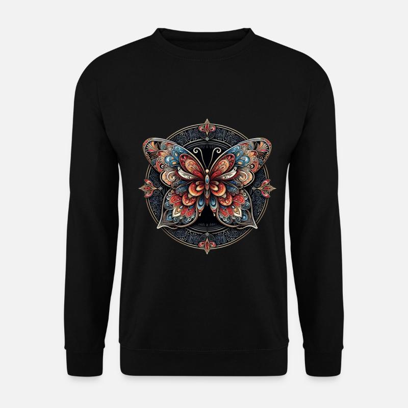 Opulent Butterfly - Unisex Pullover - Schwarz