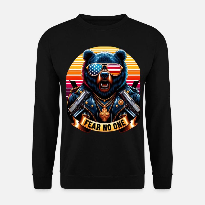 Fear No One Bear - Unisex Pullover - Schwarz