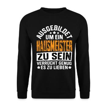 Concierge Gestion de l’immeuble Concierge Dicton - Sweat-shirt Unisexe - noir - Devant - Alina (178cm) & Michal (187cm)