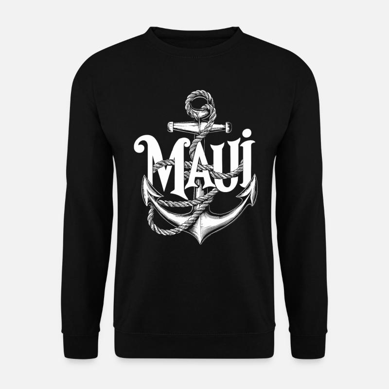 Maui Anker Design - Unisex Pullover - Schwarz