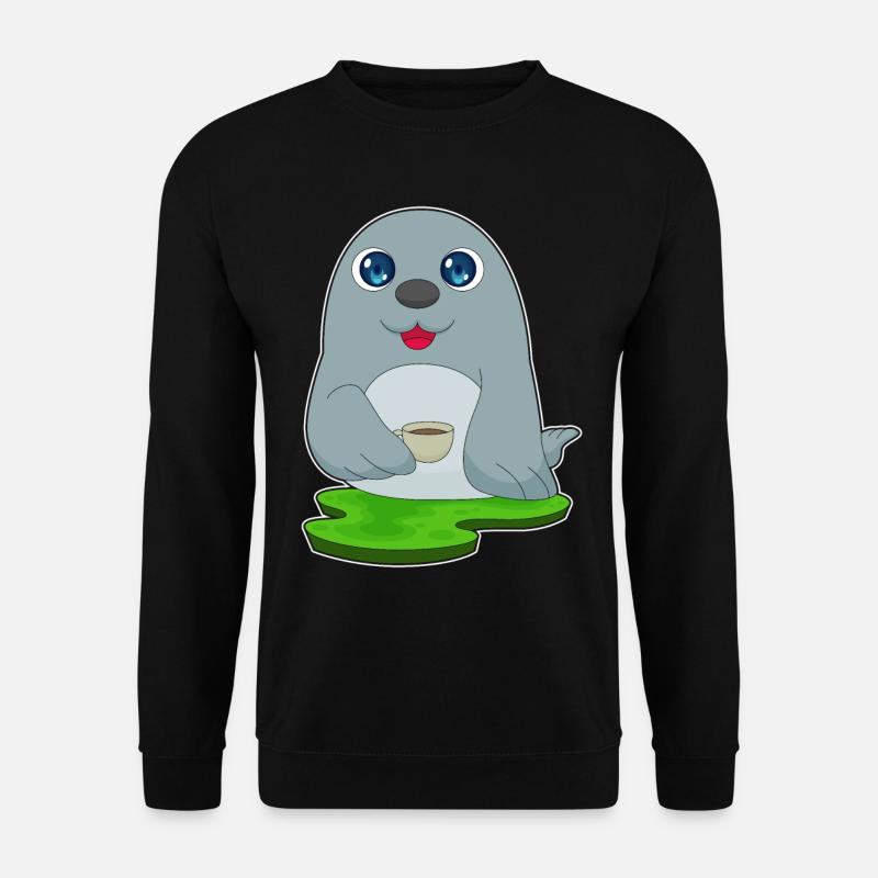 Seal Coffee Mug - Unisex Sweatshirt - black