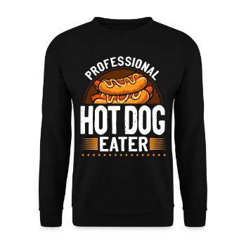Hot Dog Adulte Professionnel Hot-Dog - Sweat-shirt Unisexe - noir - Devant - Alina (178cm) & Michal (187cm)