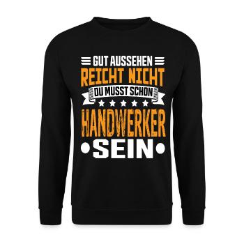 Artisan - Sweat-shirt Unisexe - noir - Devant - Alina (178cm) & Michal (187cm)