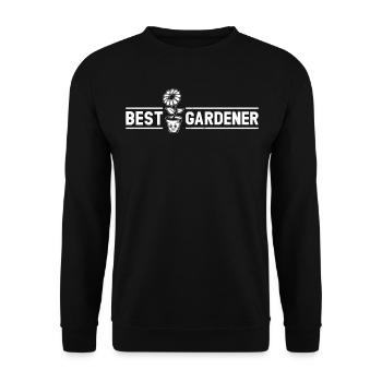 Jardinier paysagiste jardinier amateur - Best Gardene - Sweat-shirt Unisexe - noir - Devant - Alina (178cm) & Michal (187cm)
