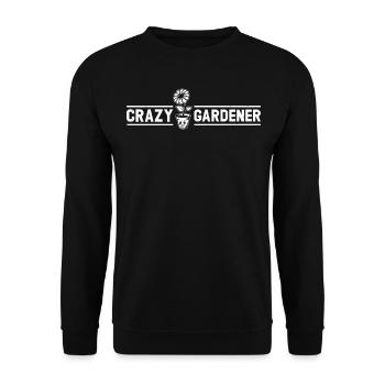 Jardinier paysagiste jardinier amateur - Crazy Garden - Sweat-shirt Unisexe - noir - Devant - Alina (178cm) & Michal (187cm)