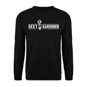 Jardinier Paysagiste Jardinier Amateur - Sexy Gardene - Sweat-shirt Unisexe - noir - Devant - Alina (178cm) & Michal (187cm)