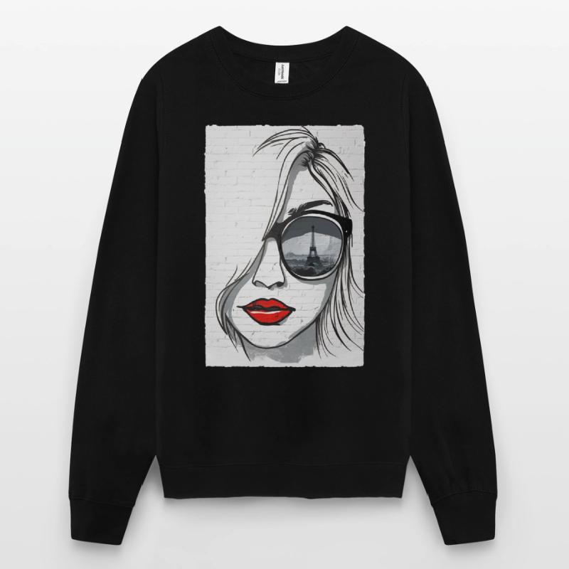 Graffeuse à Paris - Tour Eiffel Sweat-shirt Unisexe