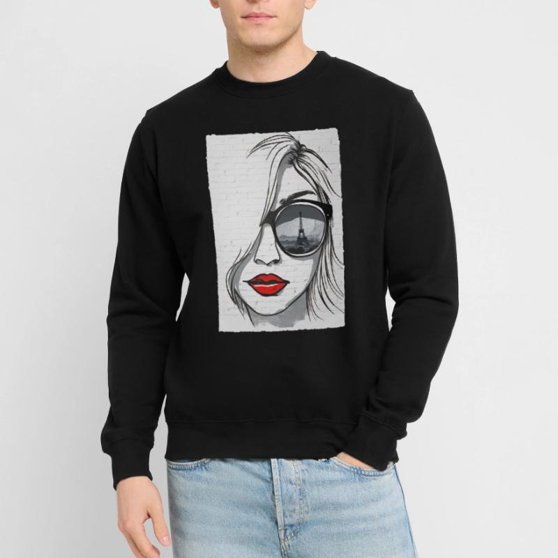 Graffeuse à Paris - Tour Eiffel Sweat-shirt Unisexe