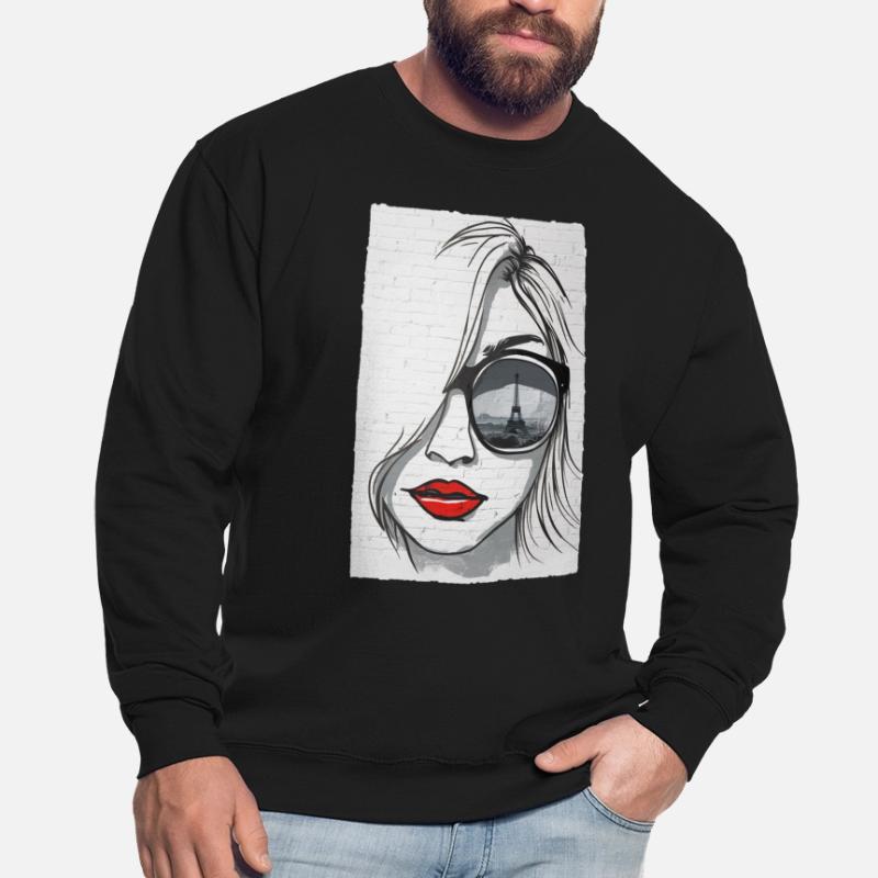 Graffeuse à Paris - Tour Eiffel Sweat-shirt Unisexe