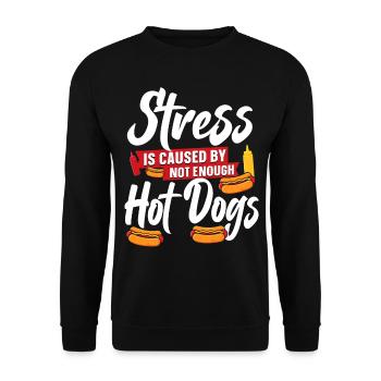 Le stress des adultes est causé par - Sweat-shirt Unisexe - noir - Devant - Alina (178cm) & Michal (187cm)