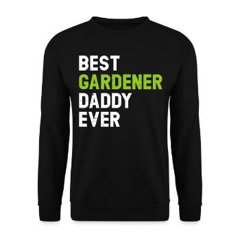 Meilleur papa jardinier de tous les temps - Papa jardinier paysagiste - Sweat-shirt Unisexe - noir - Devant - Alina (178cm) & Michal (187cm)