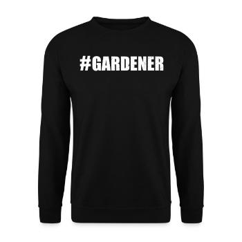 Hobby Gardener Landscaping Landscaper - #Gardener - Unisex Sweatshirt - black - Front - Alina (178cm) & Michal (187cm)