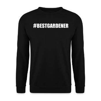 Hobby Gardener Landscaping Landscaper - #BestGarde - Unisex Sweatshirt - black - Front - Alina (178cm) & Michal (187cm)