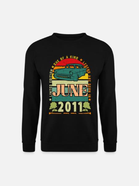 cadeau anniversaire juin 2011. Juin 2011 June 2011 - Sweat-shirt Unisexe - noir
