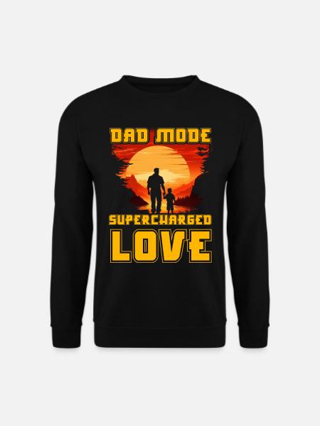 Mode papa Amour suralimenté - Sweat-shirt Unisexe - noir