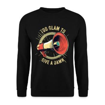 Créateur numérique trop glamour pour se donner un foutu social - Sweat-shirt Unisexe - noir - Devant - Alina (178cm) & Michal (187cm)