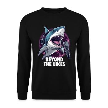 Créateur numérique Au-delà des likes Médias sociaux - Sweat-shirt Unisexe - noir - Devant - Alina (178cm) & Michal (187cm)