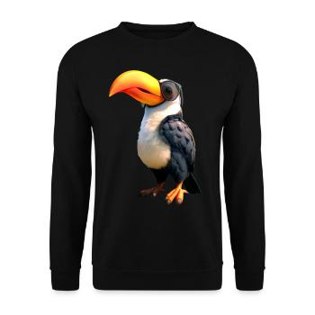 Toucan Rainforest South America Toucans Giant Toucan - Unisex Sweatshirt - black - Front - Alina (178cm) & Michal (187cm)