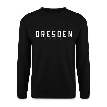 Dresden Meine Stadt - Unisex Pullover - Schwarz - Vorne - Alina (178cm) & Michal (187cm)