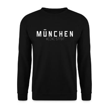 Munich My City - Unisex Sweatshirt - black - Front - Alina (178cm) & Michal (187cm)