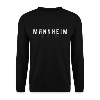 Mannheim Meine Stadt - Unisex Pullover - Schwarz - Vorne - Alina (178cm) & Michal (187cm)