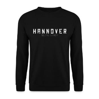 Hanovre ma ville - Sweat-shirt Unisexe - noir - Devant - Alina (178cm) & Michal (187cm)