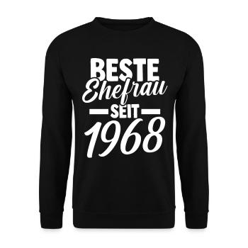 Meilleure épouse de la Saint-Valentin depuis 1968 - Sweat-shirt Unisexe - noir - Devant - Alina (178cm) & Michal (187cm)