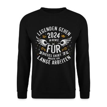 Legends to retire in 2024 Design - Unisex Sweatshirt - black - Front - Alina (178cm) & Michal (187cm)