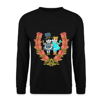Chats Fille Belle Beauté Princesse Enfant - Sweat-shirt Unisexe - noir - Devant - Alina (178cm) & Michal (187cm)