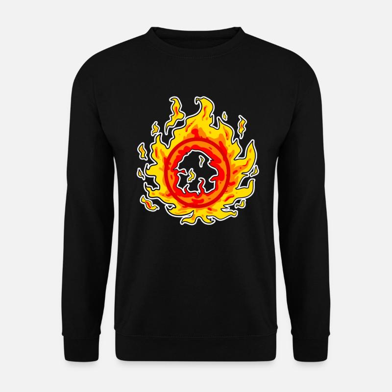 Cercle de feu - Sweat-shirt Unisexe - noir
