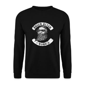 Evil Old Man - Unisex Sweatshirt - black - Front - Alina (178cm) & Michal (187cm)