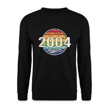2004 Anniversaire Année Original - Sweat-shirt Unisexe - noir - Devant - Alina (178cm) & Michal (187cm)