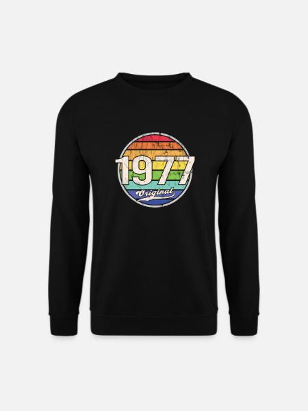 1977 Anniversaire Année Original - Sweat-shirt Unisexe - noir