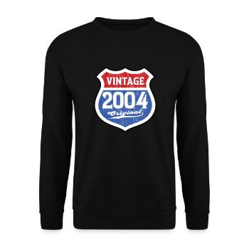2004 Anniversaire Route Vintage Original - Sweat-shirt Unisexe - noir - Devant - Alina (178cm) & Michal (187cm)