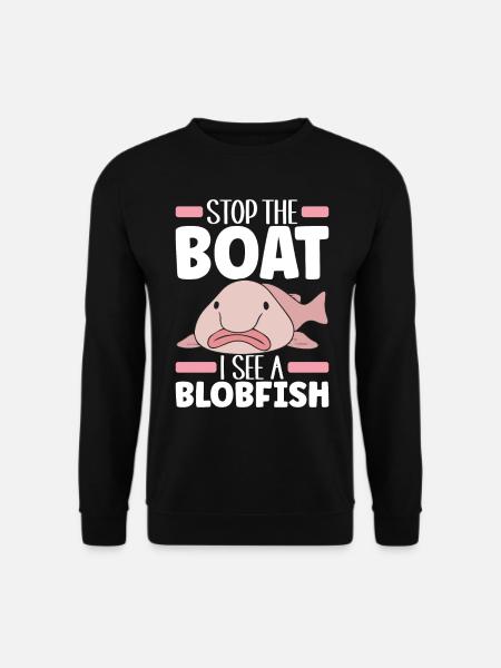 Cute Blob Fish Ugly Fish - Unisex Sweatshirt - black