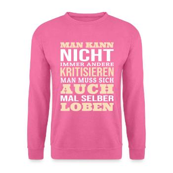 Des dictons amusants pour vous faire sourire - Sweat-shirt Unisexe - rose - Devant