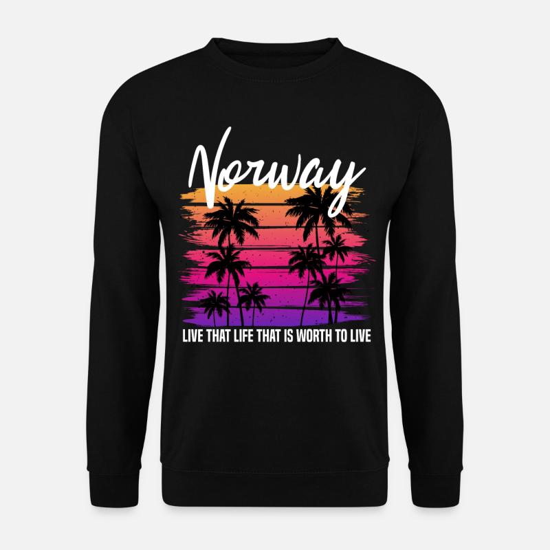 Norway Retro - Unisex Sweatshirt - black