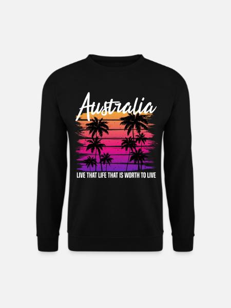 Australia Retro - Bluza unisex - czarny