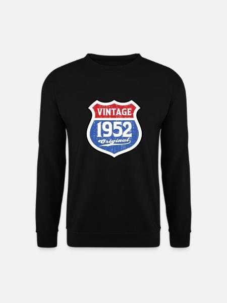 1952 Birthday Route Vintage Original - Unisex Sweatshirt - black