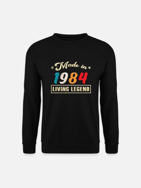 1984 Geburtstag Made in Limited Edition - Unisex Pullover - Schwarz