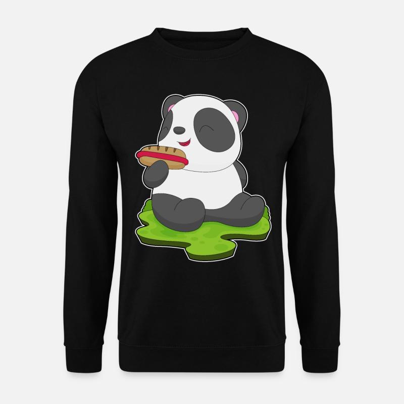 Panda Hotdog - Unisex Sweatshirt - black