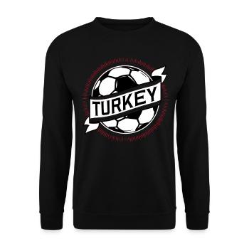 Turquie Cadeau Turquie Football Europe Turquie - Sweat-shirt Unisexe - noir - Devant - Alina (178cm) & Michal (187cm)